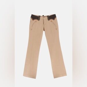 DSQUARED | Western Cowboy Flare Pants in Tan Size 44 M Medium L Large 8
